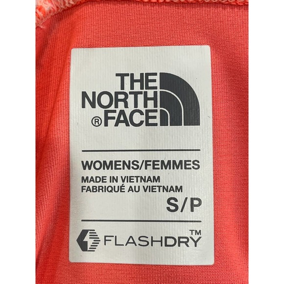The North Face Womens Flashdry T-Shirt Orange V-Neckline Athletic S - Picture 7 of 7